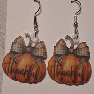 cute thankful earringsfinal price no more discounts pls struggling mama